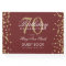 Gold Burgundy 70th Birthday Party Glitter Confetti