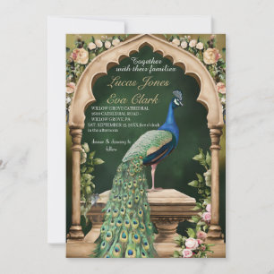 Gold Burgundy Mehendi Henna Indian Wedding Invitat Invitation