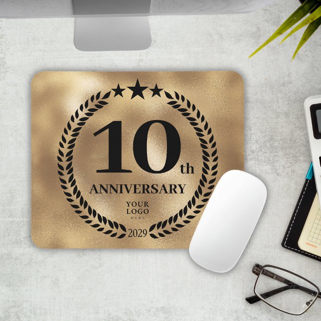 Gold Business 10th Anniversary Commemorative  Mouse Mat (Gold Business 10th Anniversary Commemorative Mouse Pad
)