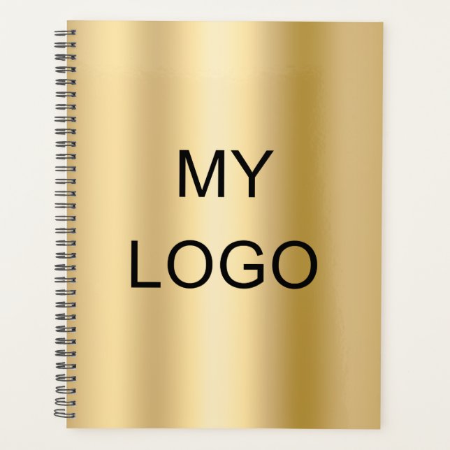 Gold business company logo 2024 planner (Front)