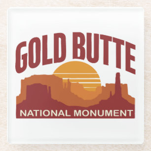 Gold Butte National Monument Nevada Desert Glass Coaster