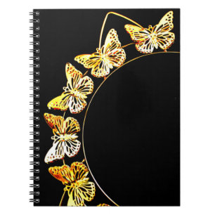 Gold Butterflies Notebook