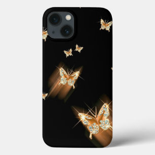 Gold butterfly Case-Mate iPhone Case