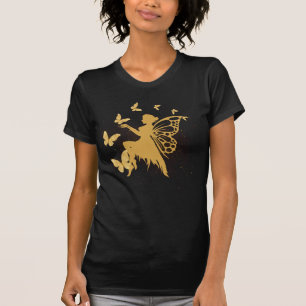 Gold Butterfly Fairy T-Shirt