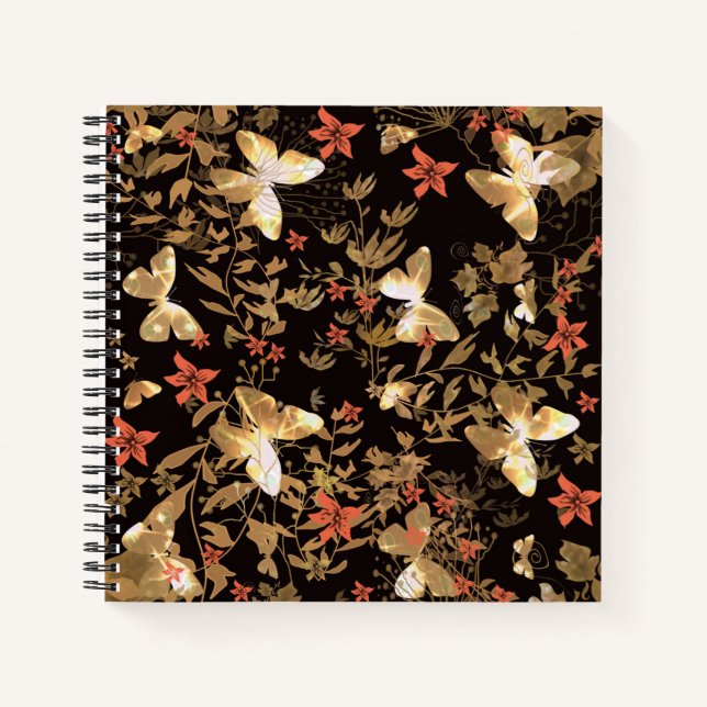 Gold butterfly notebook (Front)