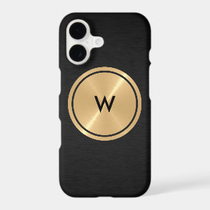 Gold Button and Black Stainless Steel Metal