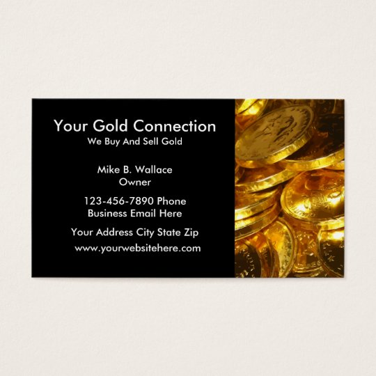 Gold Buying Selling Business Cards