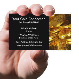Gold Buying Selling Business Cards