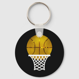 Gold Bysketbyll Trophy Mvp Graphic Tee For Men Wom Key Ring