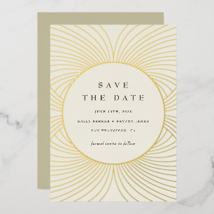 Gold Byzantine Foil Invitation