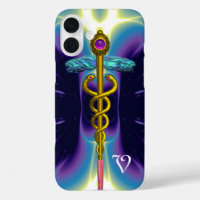 GOLD CADUCEUS MONOGRAM