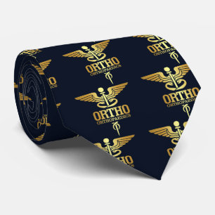 Gold Caduceus (ORTHO) Tie