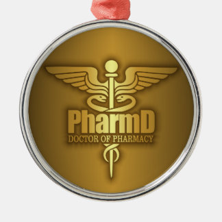 Gold Caduceus (PharmD) Metal Tree Decoration