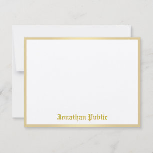 Gold Calligraphed Name Template Classic Look Chic