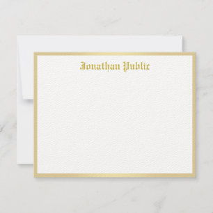 Gold Calligraphed Script Template Classic Look Top