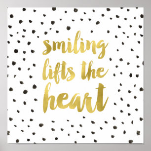 Gold Calligraphy Inspirational Quote Poster