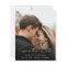 Gold Calligraphy Photo Save the Date Card
