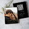 Gold Calligraphy Photo Save the Date Card