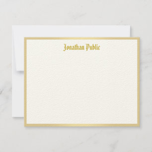 Gold Calligraphy Script Template Classic Look Cool