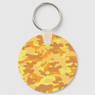 Gold Camouflage Key Ring