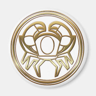 Gold Cancer Zodiac Crab Astrology Sign Magnet