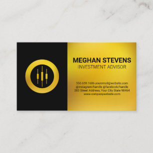 Gold Candlestick Logo Appointment Card