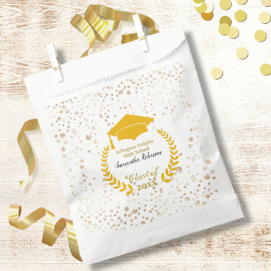 Gold Cap and Laurel Graduation Party  Favour Bags