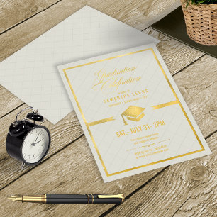 Gold Cap Graduation Cream ID834