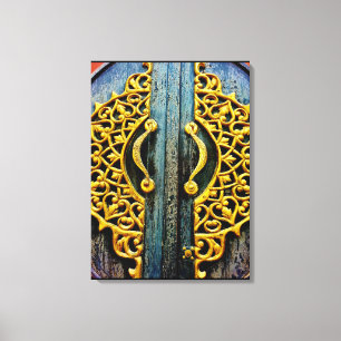 Gold Carving Canvas Print