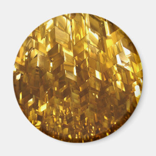 Gold Ceiling Abstract Art Magnet