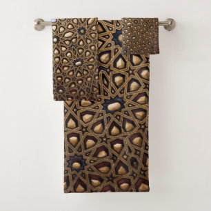 Gold Ceiling Alcazar #1 #travel #wall #art Bath Towel Set