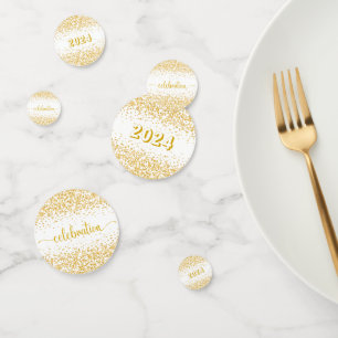 Gold Celebration of New Year  Confetti
