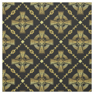 Gold Celtic cross/braided knot design cloth