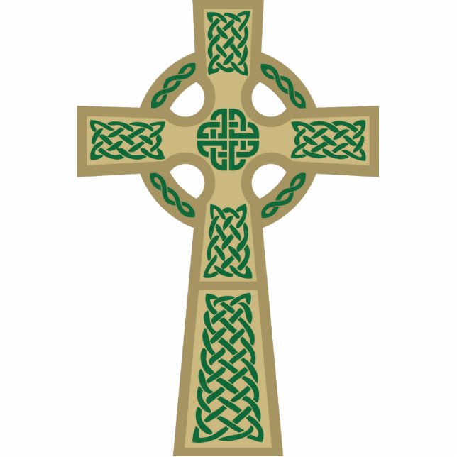 Gold Celtic Cross Photo Sculpture (Front)