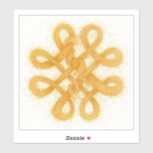 Gold Celtic Knot Large Vinyl Sticker
