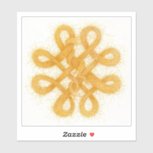 Gold Celtic Knot Medium Vinyl Sticker