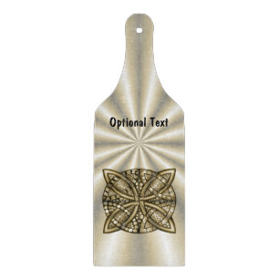Gold Celtic Knot Original Art Design Cutting Board
