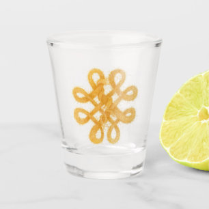 GOLD CELTIC KNOT Shot Glass