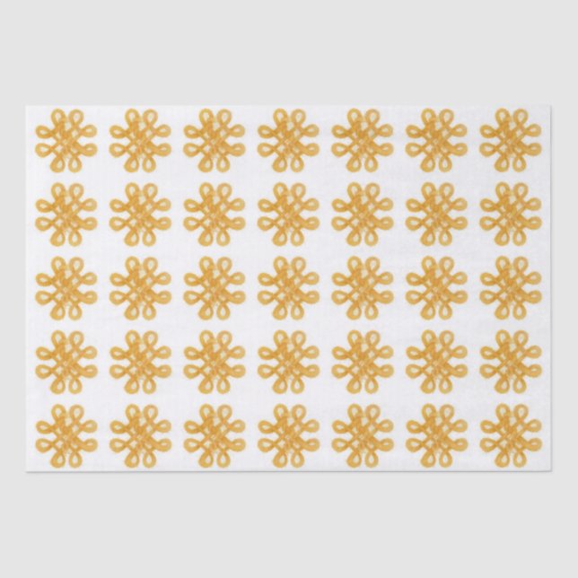 GOLD CELTIC KNOT Tissue Paper  (Front)