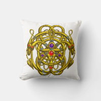 GOLD CELTIC KNOTS WITH TWIN DRAGONS