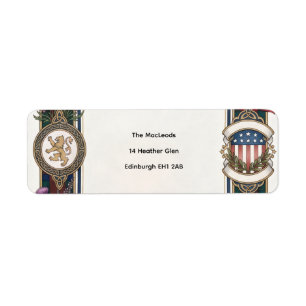 Gold Celtic Wedding Return Address Label