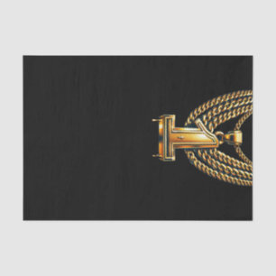 Gold Chain 1 Drip #1 1st Birthday Party Tissue Paper
