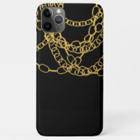 Gold Chains Black Hip Hop Chain