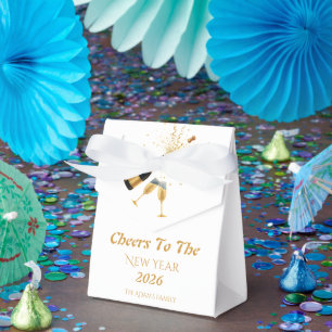 Gold Champagne Cheers New Year Favour Box