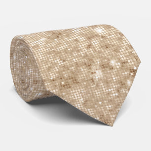 GOLD CHAMPAGNE DISCO MENS TIE