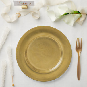 Gold Charger Paper Plate