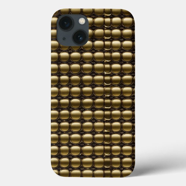 Gold chequered pattern Case-Mate iPhone case (Back)