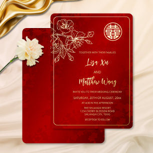 Gold Cherry Blossom Chinese Wedding