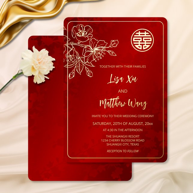 Gold Cherry Blossom Chinese Wedding (Creator Uploaded)