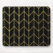 Gold Chevron on Black Background Modern Chic